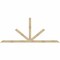 Ekena Millwork Saratoga Rough Sawn Timber Gable Bracket, Douglas Fir, 108"W x 45"H x 2"D x 4"F, 10/12 Pitch GBW108X45X0204SAR00RDF - alternate 1